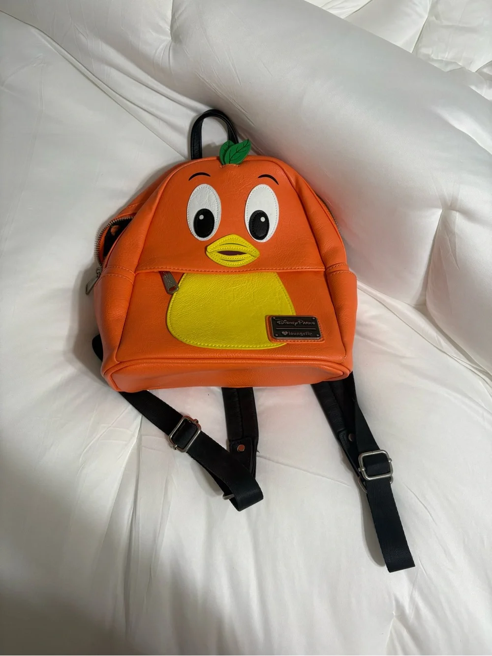Loungefly Orange Bird Mini Backpack in Orange and Yellow